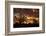 Kokerboom or Quiver Trees at sunset, Mesosaurus Fossil Camp, near Keetmanshoop, Namibia-David Wall-Framed Photographic Print