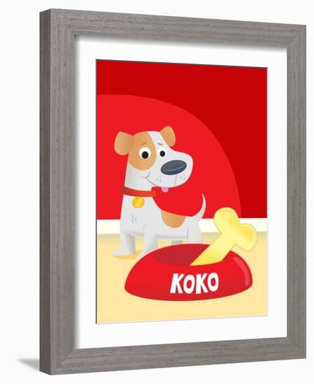 Koko's Bone - Humpty Dumpty-Rob McClurkan-Framed Giclee Print