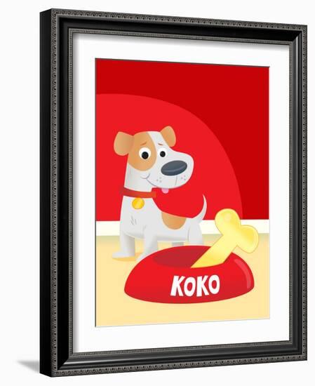 Koko's Bone - Humpty Dumpty-Rob McClurkan-Framed Giclee Print