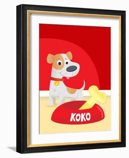 Koko's Bone - Humpty Dumpty-Rob McClurkan-Framed Giclee Print