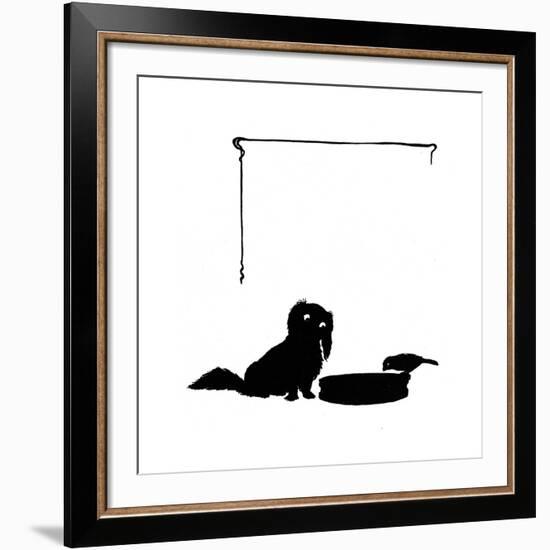 Koko the Pekinese Dog with Jack Sparrow-Mary Baker-Framed Giclee Print