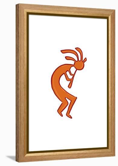 Kokopelli - Icon-Lantern Press-Framed Stretched Canvas