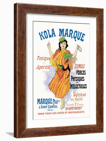 Kola Marque Tonique et Apertif-Jules Chéret-Framed Art Print