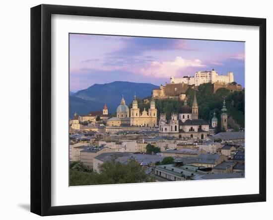 Kollegienkirche and Cathedral in Old Town, Salzburg, Austria-Gavin Hellier-Framed Photographic Print