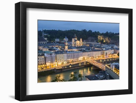 Kollegienkirche (Collegiate Church) at Dusk, Salzburg, Austria-Peter Adams-Framed Photographic Print