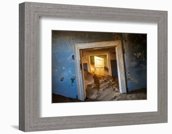 Kolmanskop Ghost Town in the Namib Desert Near Luderitz, Namibia-Rodrigo Nunes-Framed Photographic Print