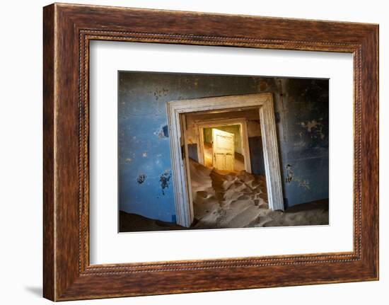 Kolmanskop Ghost Town in the Namib Desert Near Luderitz, Namibia-Rodrigo Nunes-Framed Photographic Print