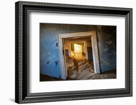 Kolmanskop Ghost Town in the Namib Desert Near Luderitz, Namibia-Rodrigo Nunes-Framed Photographic Print