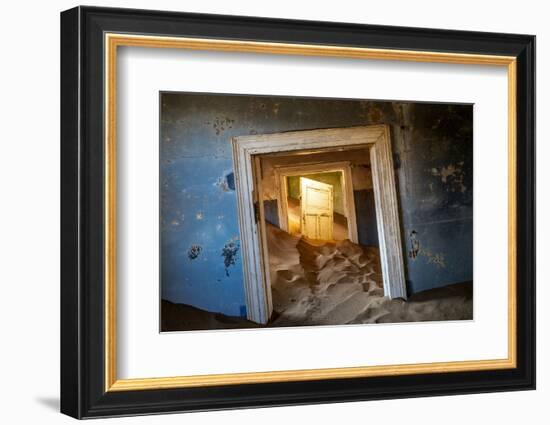 Kolmanskop Ghost Town in the Namib Desert Near Luderitz, Namibia-Rodrigo Nunes-Framed Photographic Print