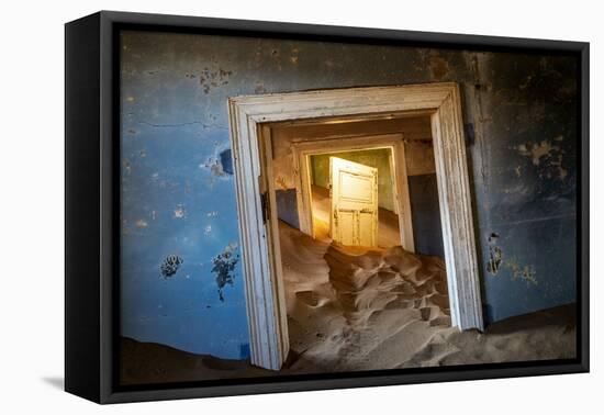 Kolmanskop Ghost Town in the Namib Desert Near Luderitz, Namibia-Rodrigo Nunes-Framed Premier Image Canvas