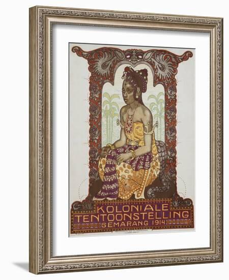 Koloniale Tentoonstelling Poster-Albert Hahn-Framed Giclee Print