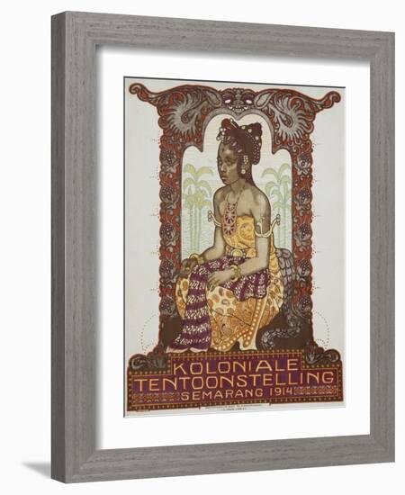 Koloniale Tentoonstelling Poster-Albert Hahn-Framed Giclee Print