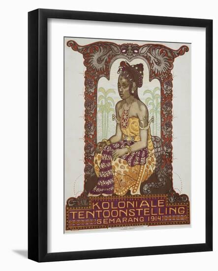 Koloniale Tentoonstelling Poster-Albert Hahn-Framed Giclee Print