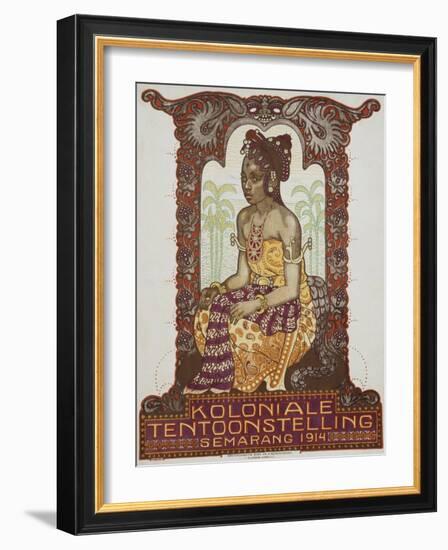 Koloniale Tentoonstelling Poster-Albert Hahn-Framed Giclee Print