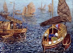 Junks, 1992 by Komi Chen