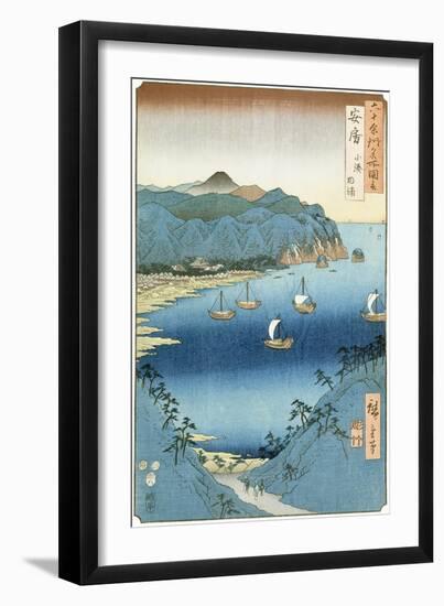 Kominato Bay, Awa Province-Ando Hiroshige-Framed Giclee Print