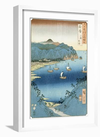 Kominato Bay, Awa Province-Ando Hiroshige-Framed Giclee Print