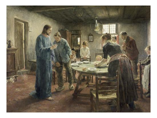 Komm Herr Jesu Sei Unser Gast 15 Giclee Print Fritz Von Uhde Art Com