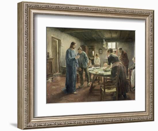 Komm Herr Jesu, Sei Unser Gast, 1885-Fritz von Uhde-Framed Giclee Print