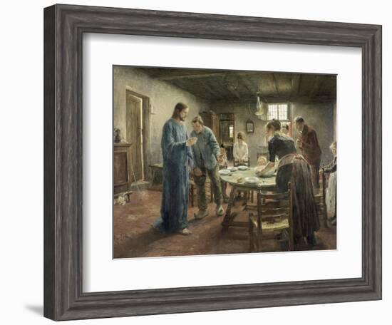 Komm Herr Jesu, Sei Unser Gast, 1885-Fritz von Uhde-Framed Giclee Print