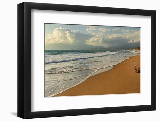 Komo beach near Matala, Iraklion, Crete, Greek Islands, Greece, Europe-Markus Lange-Framed Photographic Print