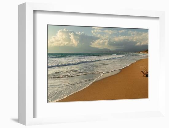 Komo beach near Matala, Iraklion, Crete, Greek Islands, Greece, Europe-Markus Lange-Framed Photographic Print