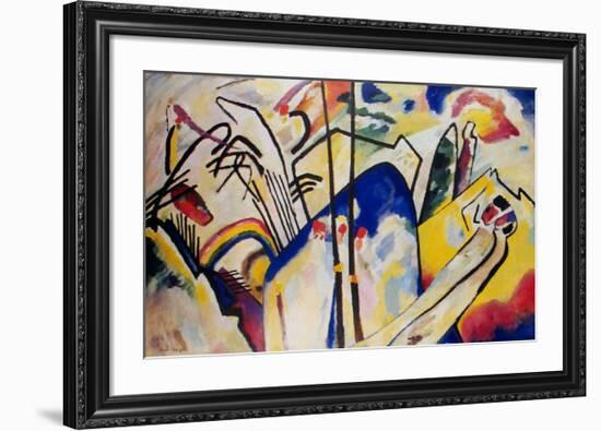 Komposition 4 ,1939-Wassily Kandinsky-Framed Art Print