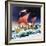 Kon-Tiki on its Epic Voyage-English School-Framed Giclee Print