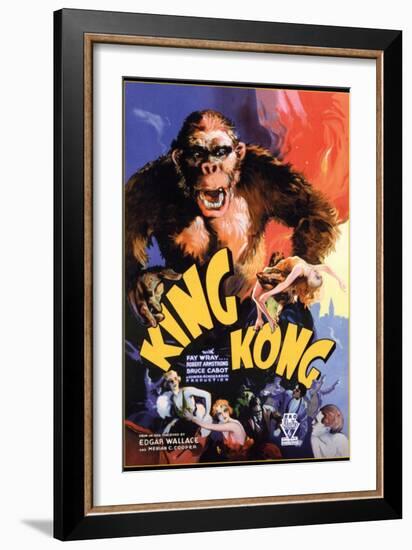 Kong, 1933, "King Kong" Directed by Merian C. Cooper, Ernest B. Schoedsack-null-Framed Giclee Print