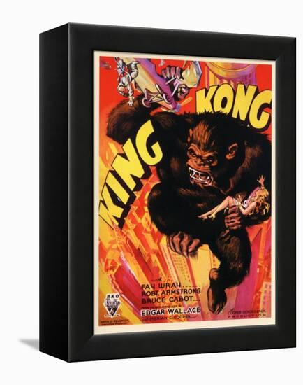 Kong, 1933, "King Kong" Directed by Merian C. Cooper, Ernest B. Schoedsack-null-Framed Premier Image Canvas