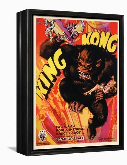 Kong, 1933, "King Kong" Directed by Merian C. Cooper, Ernest B. Schoedsack-null-Framed Premier Image Canvas