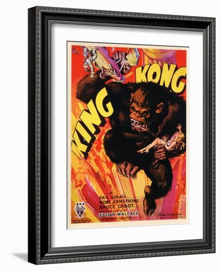 Kong, 1933, "King Kong" Directed by Merian C. Cooper, Ernest B. Schoedsack-null-Framed Giclee Print