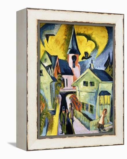 Konigstein with Red Church-Ernst Ludwig Kirchner-Framed Premier Image Canvas