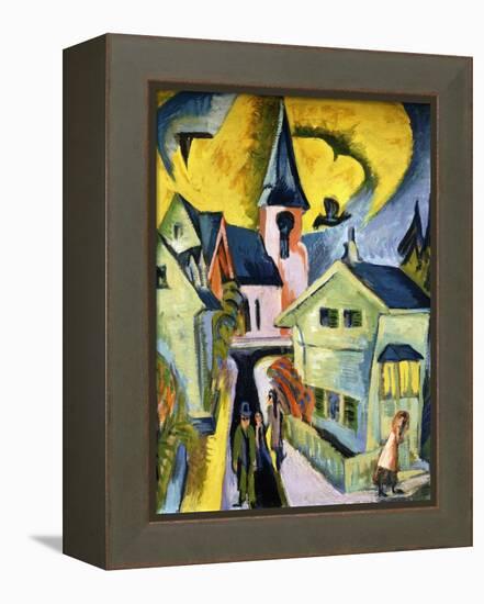 Konigstein with Red Church-Ernst Ludwig Kirchner-Framed Premier Image Canvas