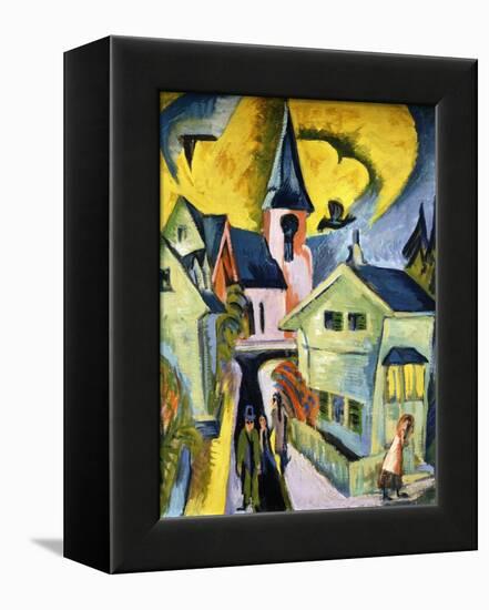 Konigstein with Red Church-Ernst Ludwig Kirchner-Framed Premier Image Canvas