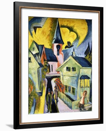 Konigstein with Red Church-Ernst Ludwig Kirchner-Framed Giclee Print