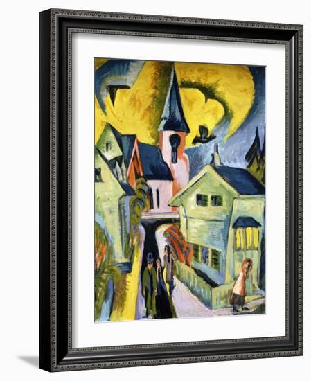 Konigstein with Red Church-Ernst Ludwig Kirchner-Framed Giclee Print