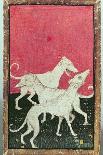 Three Hunting Dogs, One of a Set of Playing Cards, Courtly Hawking, Upper Rhein Are, c.1440-45-Konrad Witz-Giclee Print