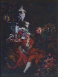 Harlequin and Death, 1907-Konstantin Andreyevich Somov-Framed Giclee Print