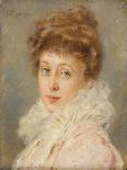 Portrait of an Elegant Woman-Konstantin Egorovich Makovsky-Framed Premium Giclee Print