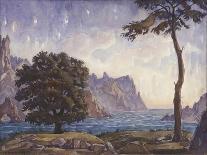Landscape with Trees, 1927-Konstantin Fyodorovich Bogayevsky-Giclee Print