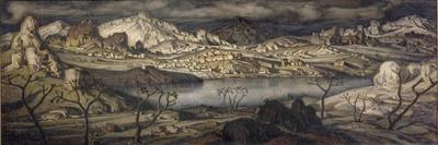 Landscape with Trees, 1927-Konstantin Fyodorovich Bogayevsky-Giclee Print