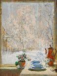 Through the Window in Winter, 1945-Konstantin Ivanovich Gorbatov-Premium Giclee Print