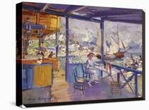 Pier in Gurzuf, 1914-Konstantin Korovin-Framed Premier Image Canvas