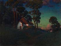 Village at Sunset, 1923-Konstantin Wroblewski-Premium Giclee Print