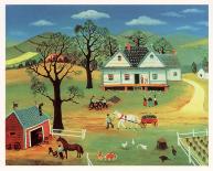 Chores on the Farm-Konstantine Rodko-Mounted Art Print