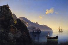 A View of the Amalfi Bay, 1841-Konstantinovich Ivan Aivazovsky-Framed Premier Image Canvas