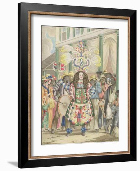 Koo, Koo, or Actor-Boy, Plate 5 from 'Sketches of Character...', 1838-Isaac Mendes Belisario-Framed Giclee Print