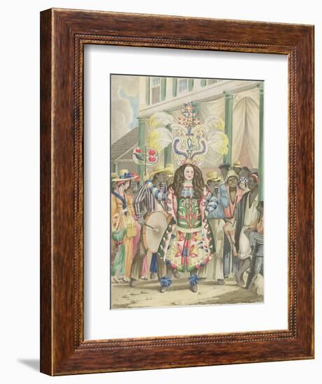 Koo, Koo, or Actor-Boy, Plate 5 from 'Sketches of Character...', 1838-Isaac Mendes Belisario-Framed Giclee Print