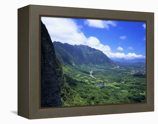 Koolau Range Landscape-James Randklev-Framed Premier Image Canvas